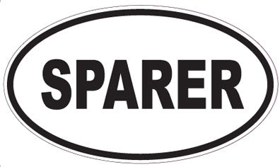 SPARER - Oval Sticker