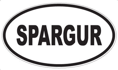 SPARGUR - Oval Sticker