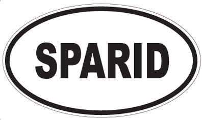 SPARID - Oval Sticker