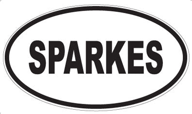 SPARKES - Oval Magnet