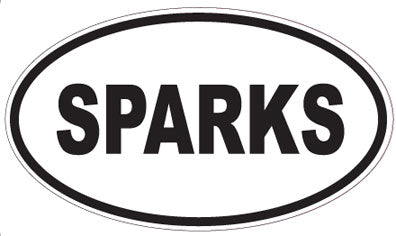 SPARKS - Oval Sticker