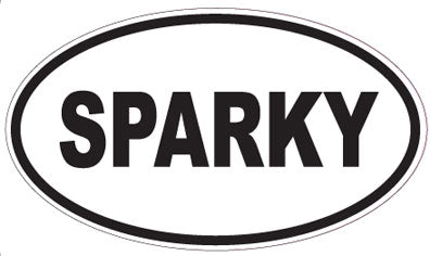 SPARKY - Oval Sticker