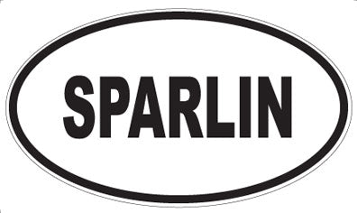 SPARLIN - Oval Sticker