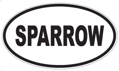 SPARROW - Oval Magnet