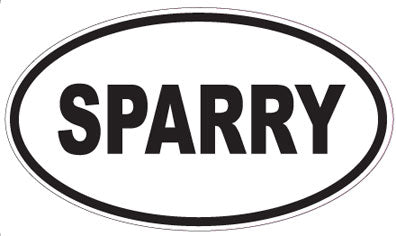 SPARRY - Oval Sticker