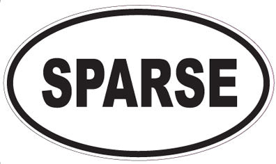 SPARSE - Oval Sticker