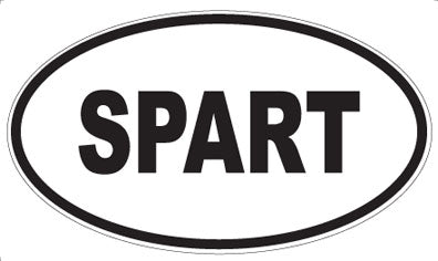 SPART - Oval Sticker
