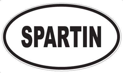 SPARTIN - Oval Sticker