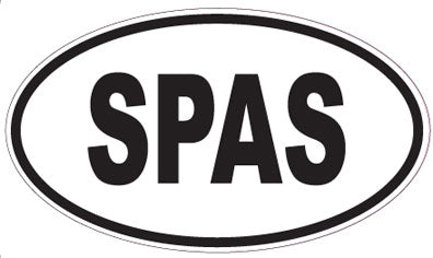 SPAS - Oval Sticker