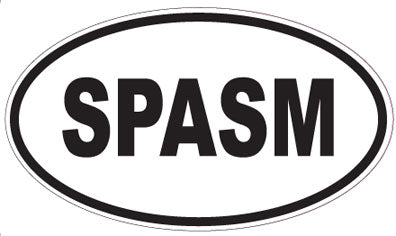 SPASM - Oval Sticker