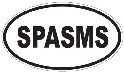 SPASMS - Oval Sticker
