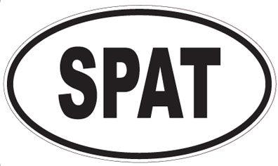 SPAT - Oval Sticker