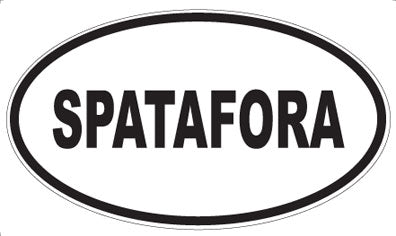 SPATAFORA - Oval Sticker