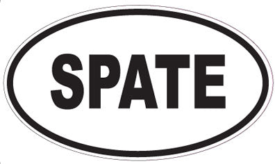 SPATE - Oval Sticker