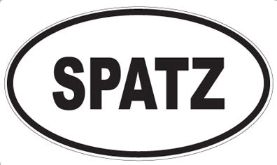 SPATZ - Oval Sticker