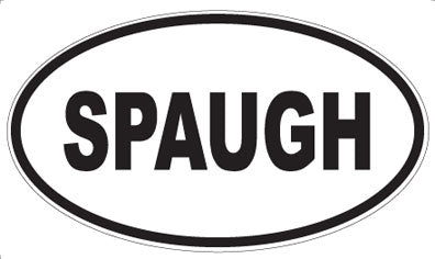 SPAUGH - Oval Magnet