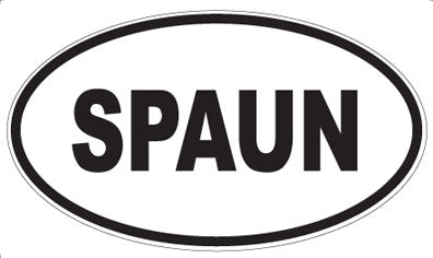 SPAUN - Oval Sticker