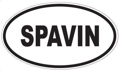 SPAVIN - Oval Sticker