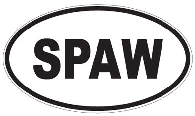 SPAW - Oval Sticker