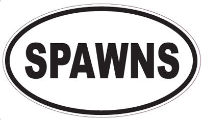 SPAWNS - Oval Sticker