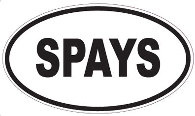 SPAYS - Oval Sticker