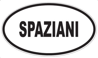 SPAZIANI - Oval Sticker