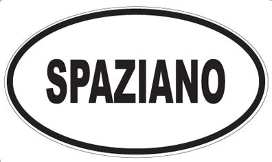 SPAZIANO - Oval Sticker