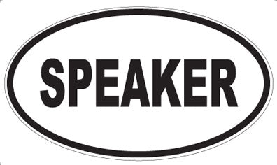 SPEAKER - Oval Magnet