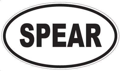 SPEAR - Oval Sticker