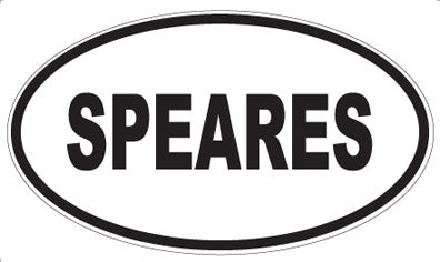 SPEARES - Oval Magnet
