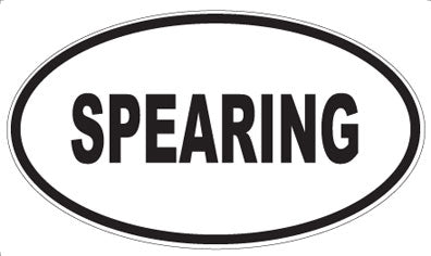 SPEARING - Oval Sticker