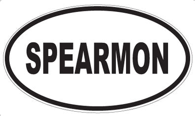 SPEARMON - Oval Magnet