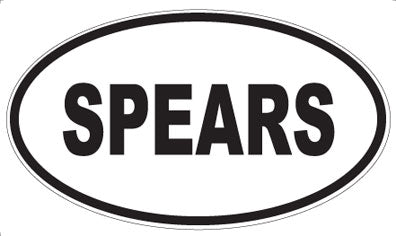 SPEARS - Oval Magnet