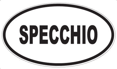 SPECCHIO - Oval Sticker