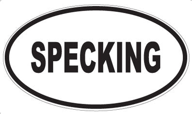 SPECKING - Oval Sticker