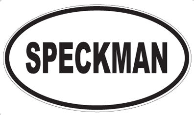 SPECKMAN - Oval Sticker