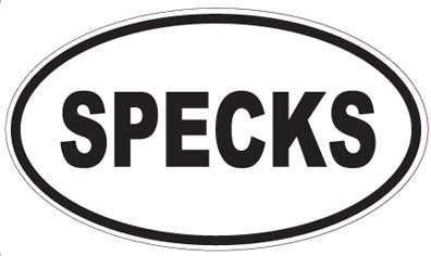 SPECKS - Oval Sticker