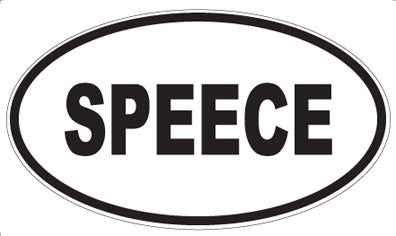 SPEECE - Oval Magnet