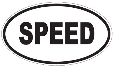 SPEED - Oval Sticker