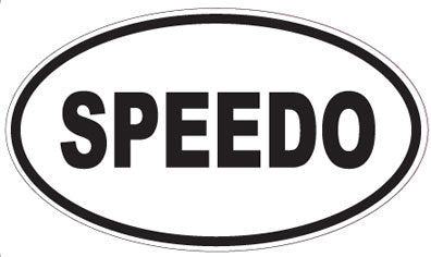 SPEEDO - Oval Sticker