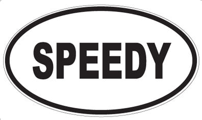 SPEEDY - Oval Magnet
