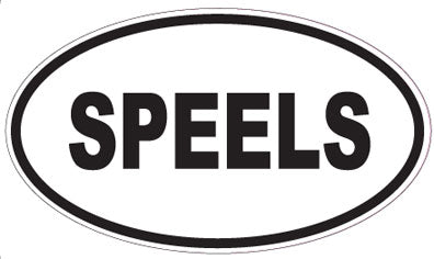 SPEELS - Oval Sticker