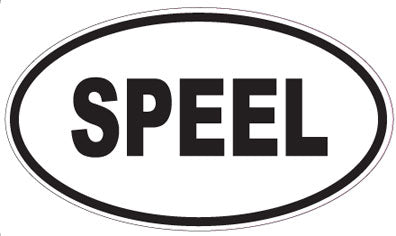 SPEEL - Oval Magnet