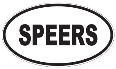 SPEERS - Oval Magnet