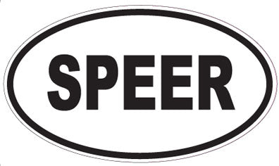 SPEER - Oval Magnet