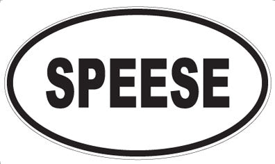 SPEESE - Oval Sticker