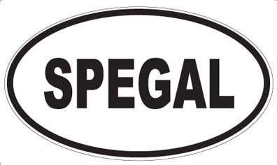 SPEGAL - Oval Sticker