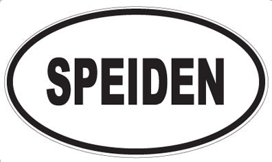 SPEIDEN - Oval Sticker