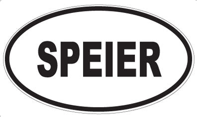 SPEIER - Oval Sticker