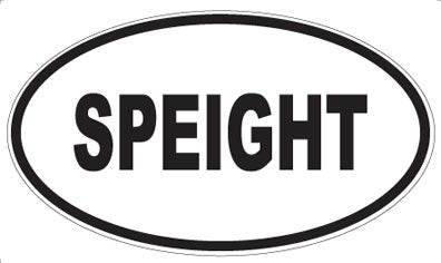SPEIGHT - Oval Sticker